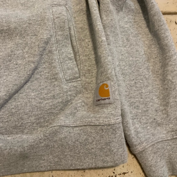 Carhartt Men's Gray Relaxed Fit 1/4 Zip Pullover Sweatshirt Size Medium - Picture 4 of 7